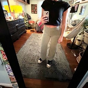 Saige green velour pants